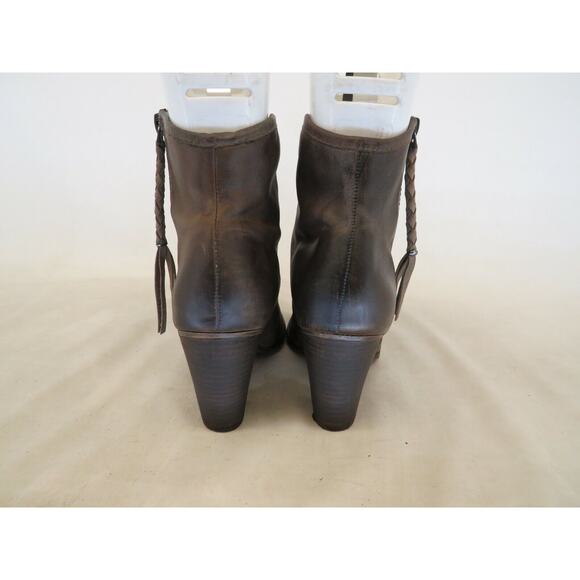 ALDO Womens Brown Leather Zip Fashion Ankle Boots Booties Size 8 M - Picture 7 of 12